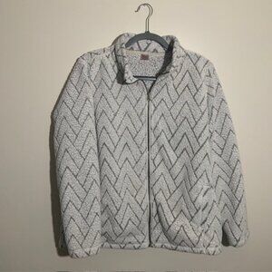 St. John's Bay Women's Cozycore Layering Full Zip-Up Jacket/Sweater - Size M